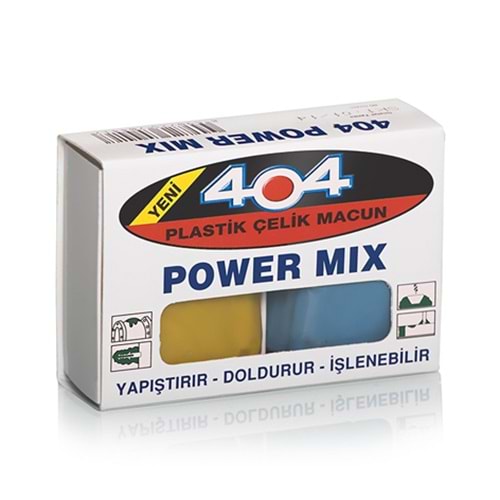 404 Power Mix Plastik Çelik Macun 80gr