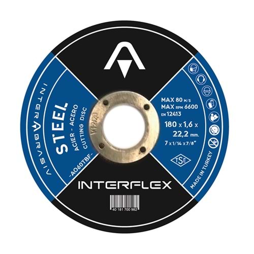 İnterflex Metal Kesici Taş 180x3.0x22.23 mm
