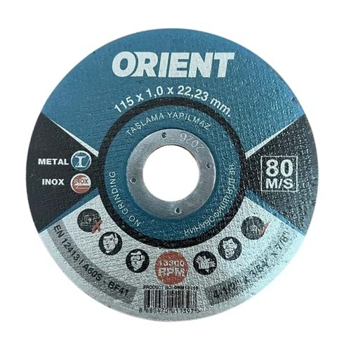 Orient İnox Kesici Disk 115x1.0x22.23 mm