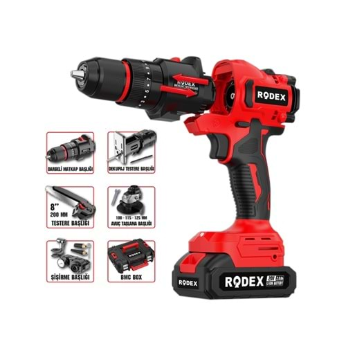 Rodex RDX2705 Akülü Çok Amaçlı 5 Fonksiyonlu Makina