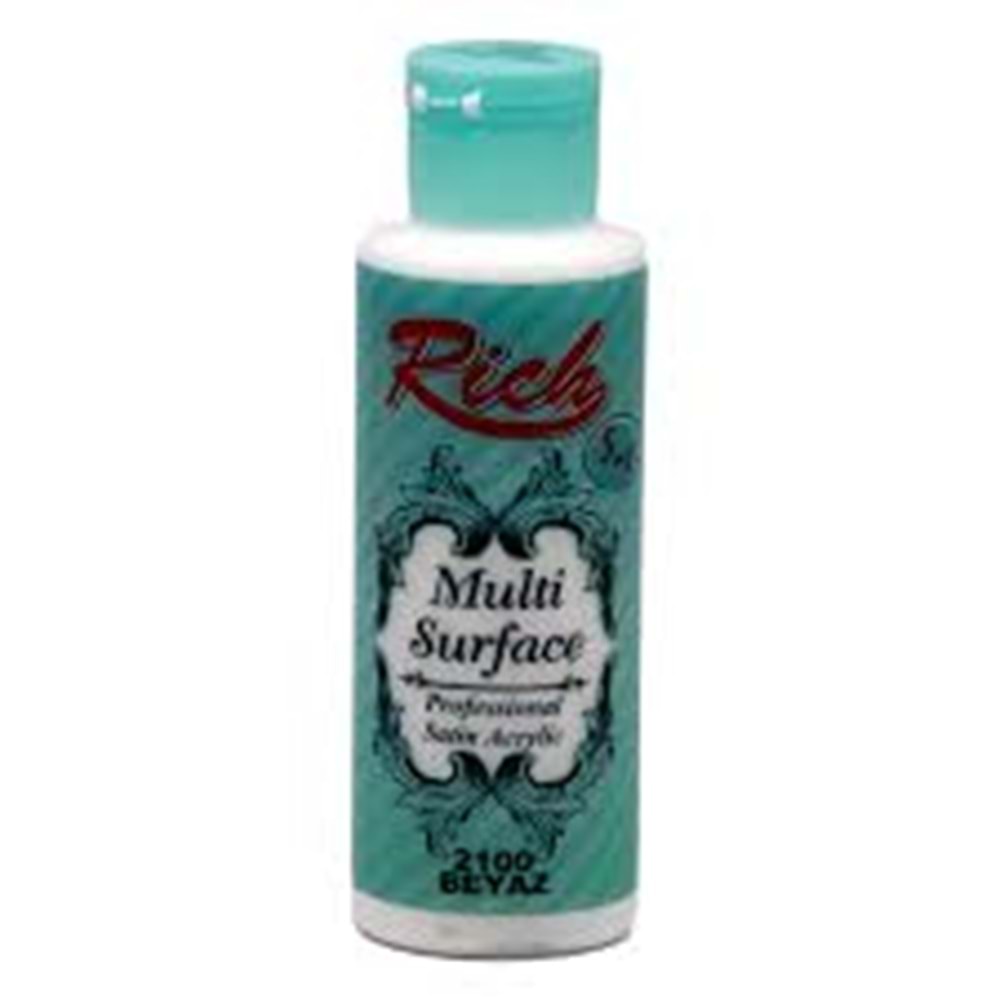 RİCH | MULTİSURFACE AKRİLİK BOYA 120 cc 2100 BEYAZ