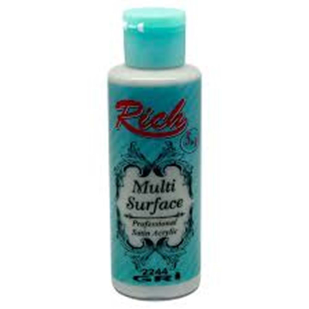RİCH | MULTİSURFACE AKRİLİK BOYA 120 cc 2244 GRİ