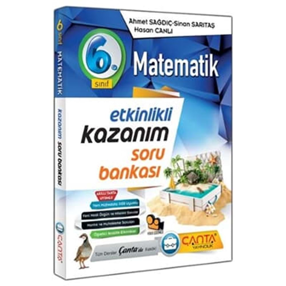 ÇANTA | 6.SINIF KAZANIM MATEMATİK SORU BANKASI. - 2022