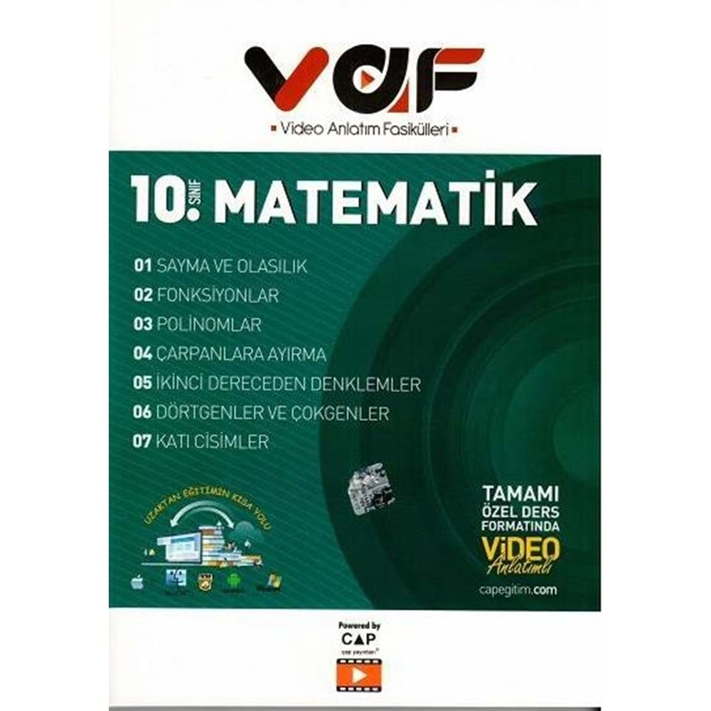 VAF | 10.SINIF FASİKÜL MATEMATİK - 2024