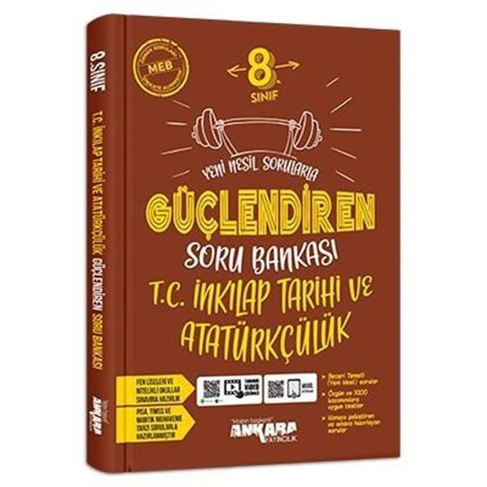 ANKARA | 8.SINIF GÜÇLENDİREN T.C İNKILAP TARİHİ VE ATATÜRKÇÜLÜK SORU BANKASI - 2022