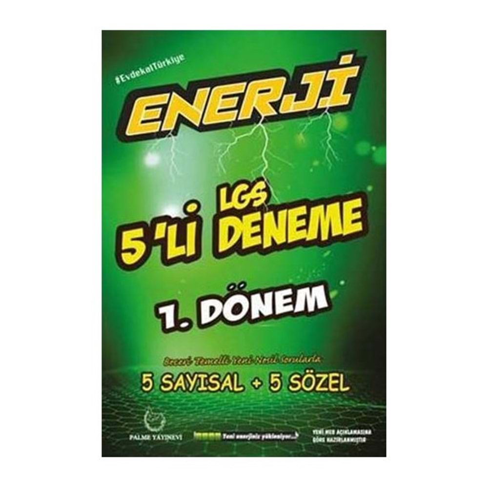 PALME | 8.SINIF ENERJİ LGS 1.DÖNEM 5 Lİ DENEME - 2022