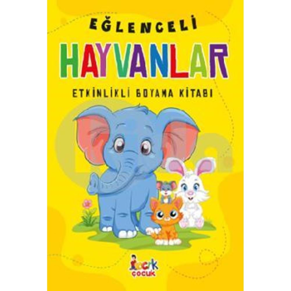 BICIRIK | EĞLENCELİ BOYAMA HAYVANLAR ETKİNLİKLİ BOYAMA KİTABI