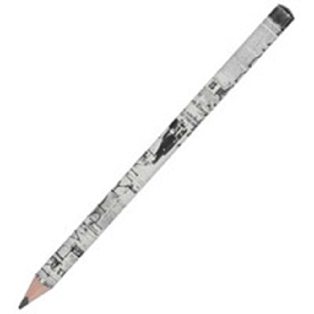 BRUNOVİSCONTİ | HAPPY GRAPHİX JUMBO KURŞUN KALEM 4B 3,5 mm GAZETE