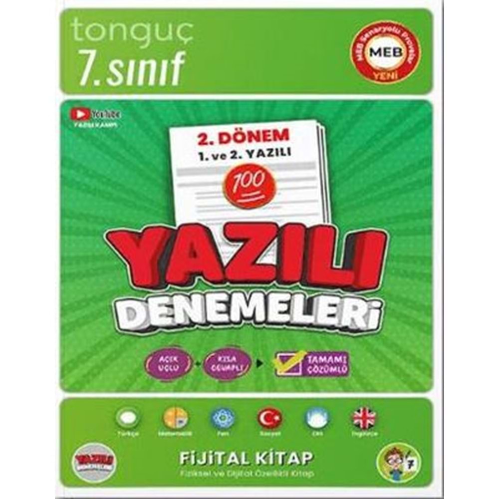 TONGUÇ | 7. SINIF 2. DÖNEM 1 VE 2. YAZILI DENEMELERİ - 2024