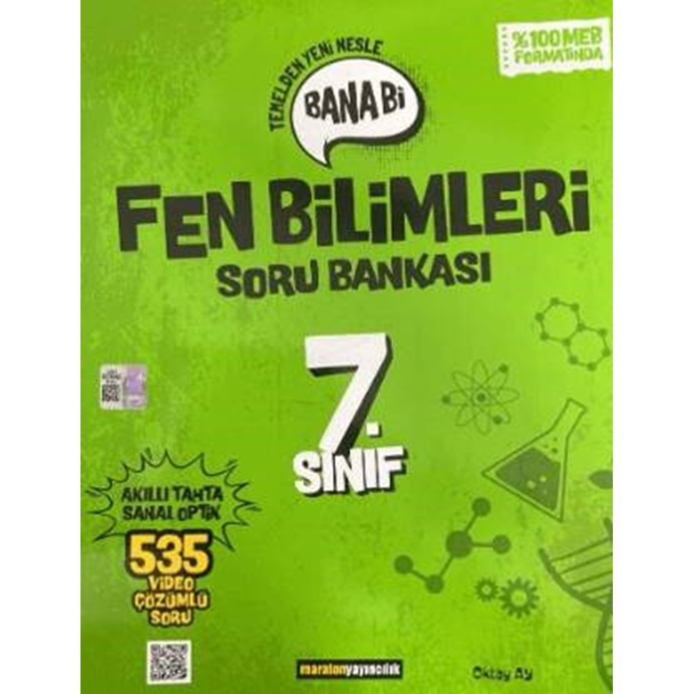 MARATON | 7.SINIF BANA Bİ FEN BİLİMLERİ SORU BANKASI - 2025