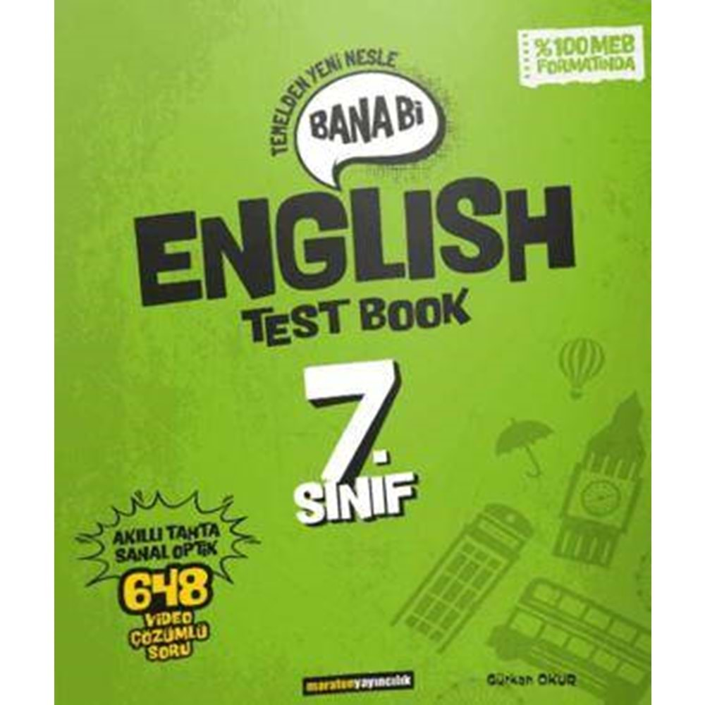 MARATON | 7.SINIF BANA Bİ ENGLİSH TEST BOOK - 2025