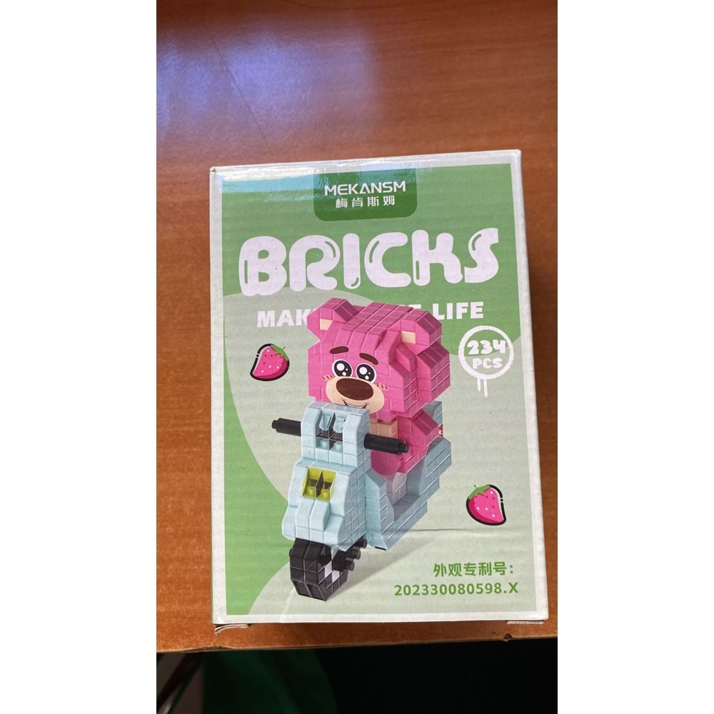 KİWİ | MEKANS MOTORLU PEMBE AYICIK 234 PRÇ. LEGO