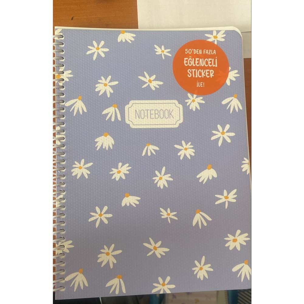 KESKİNCOLOR | 16,50*22,5 80YP.KARELİ KARTON KP. SPR.BLUME DEFTER - 386842-99
