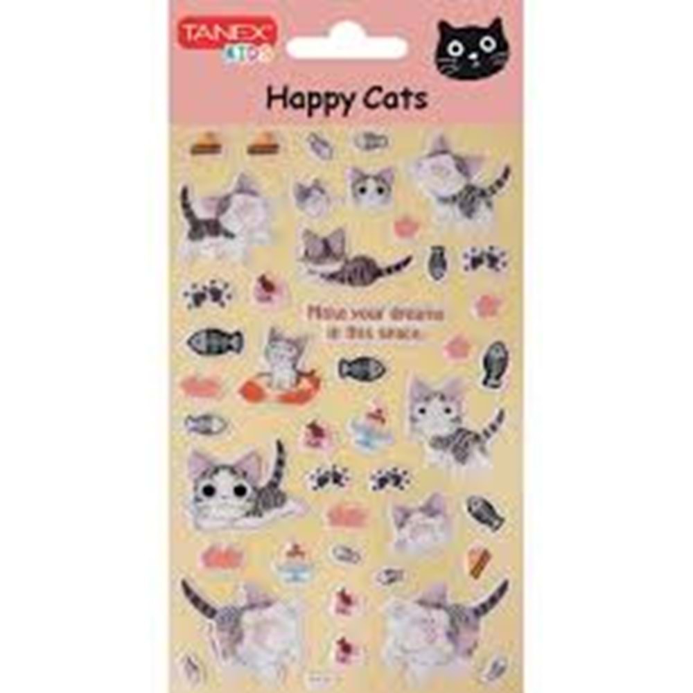 TANEX | TNX-25145 PUFFY SEMPATİK KEDİ-5 SERİSİ