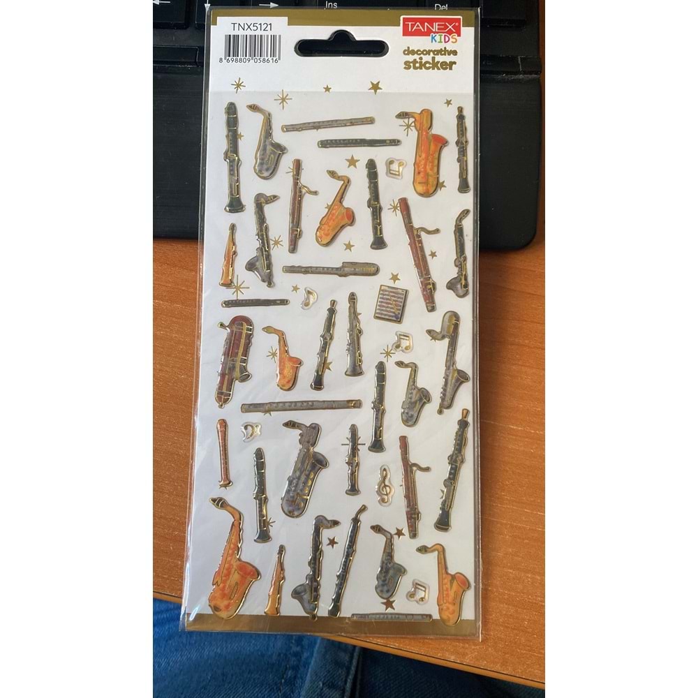 TANEX | TNX-5121 PUFFY MÜZİK ALETLERİ STİCKER -2 SERİSİ
