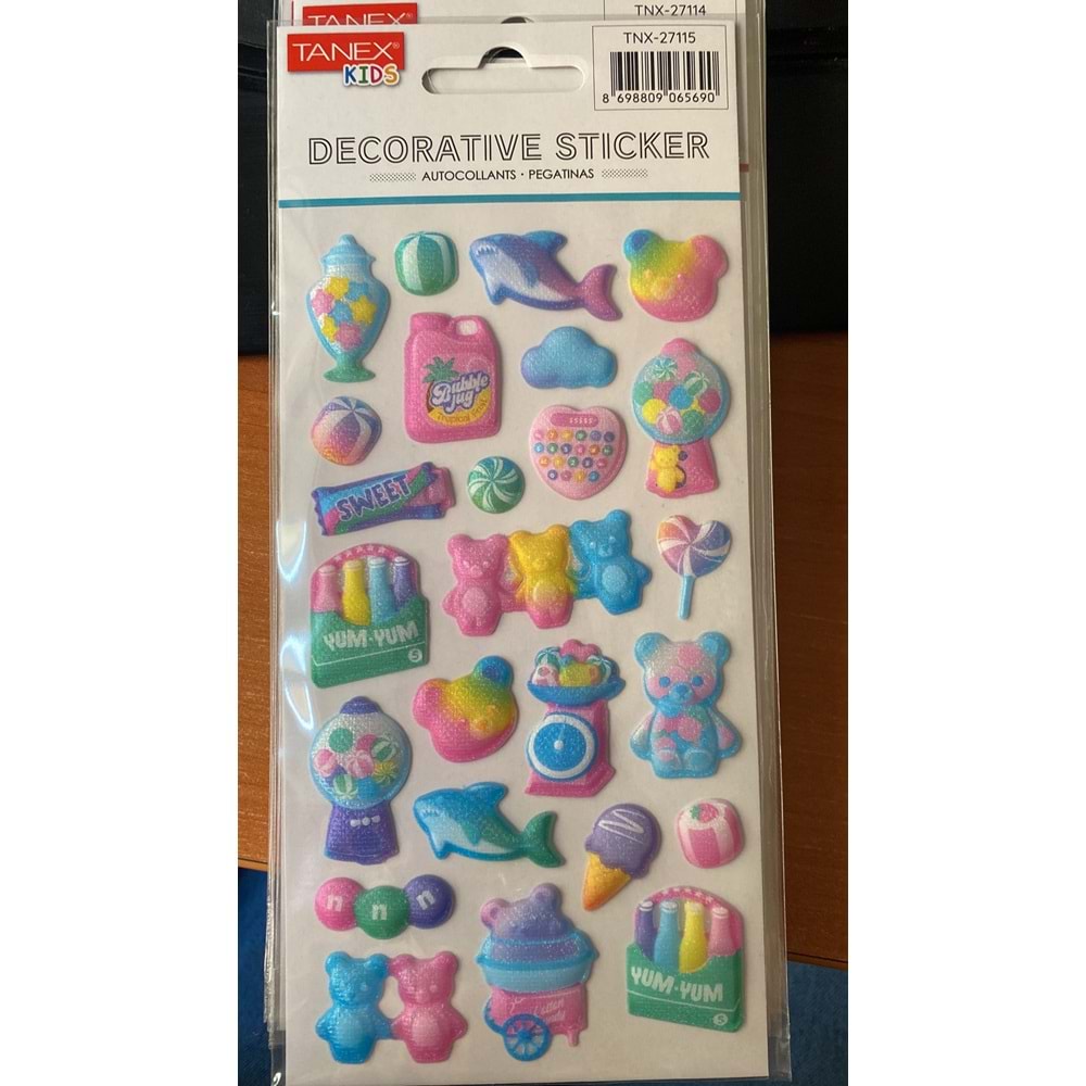 TANEX | TNX-27115 PUFFY RENKLİ ŞİŞKİN SERİSİ