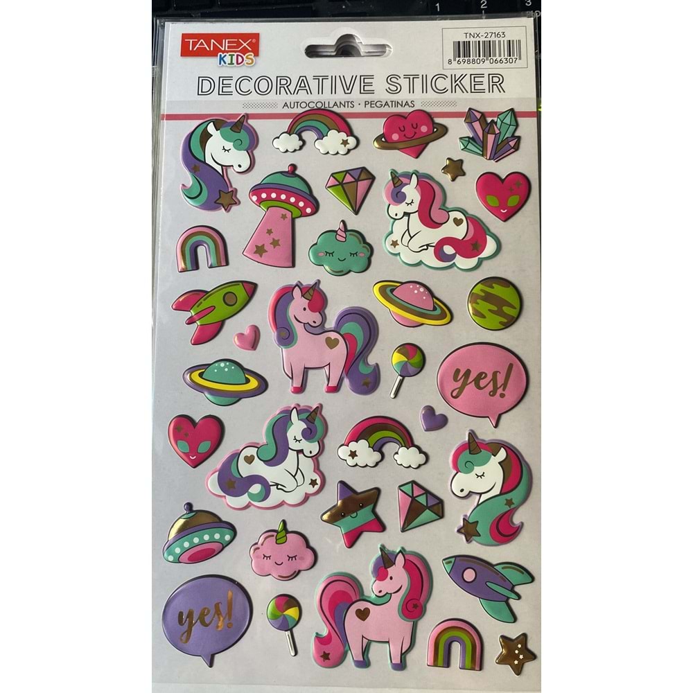 TANEX | TNX-27163 PUFFY UZAY UNICORN SERİSİ