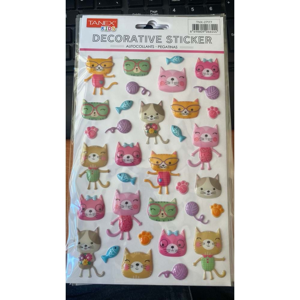 TANEX | TNX-27177 PUFFY OYUNCU KEDİLER SERİSİ