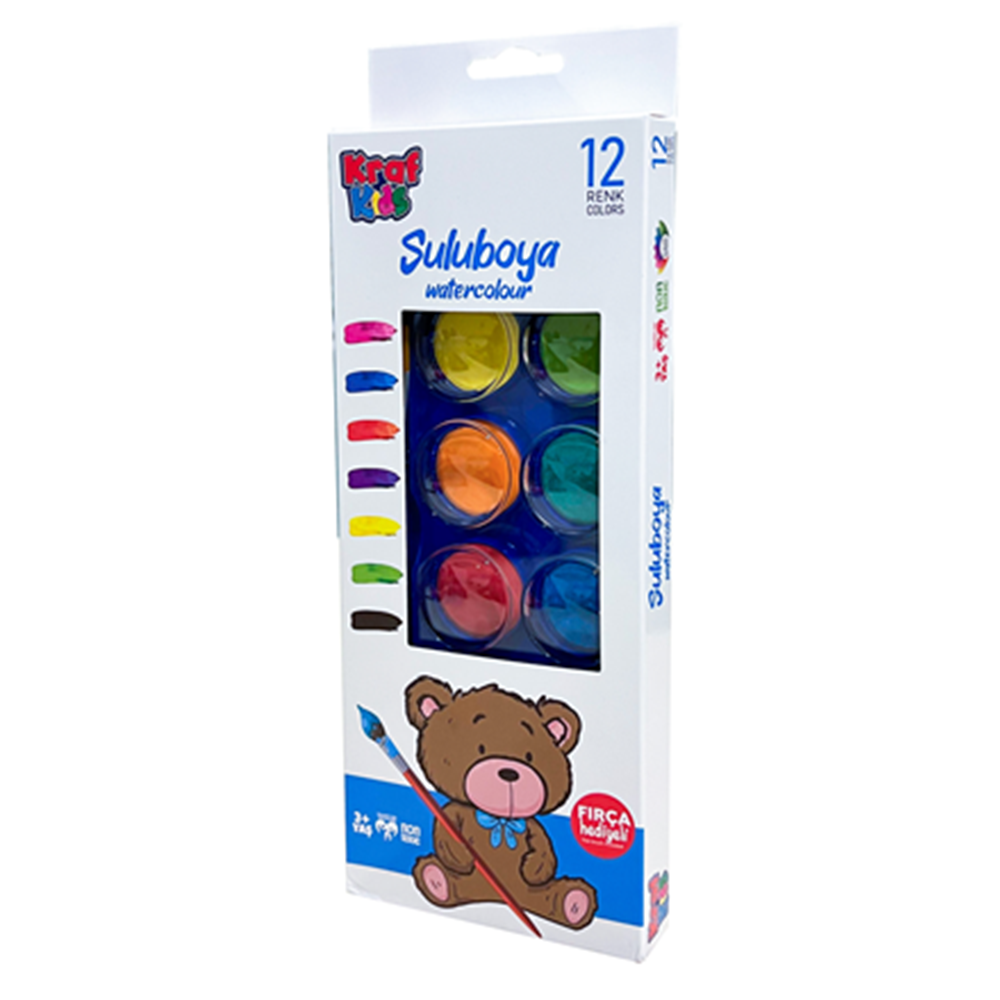 KRAF | KİDS 12 Lİ SULUBOYA
