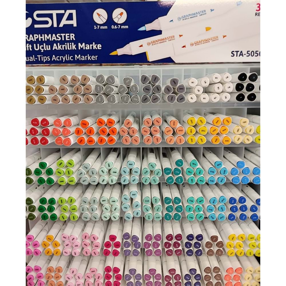STA | ÇİFT TARAFLI AKRİLİK MARKER GRAPHMASTER - Y906