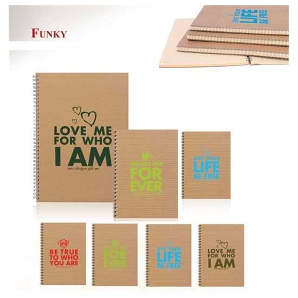 KESKİNCOLOR | A6 80 YP.KARELI FUNKY SERT KAP.DEFTER 418022-99