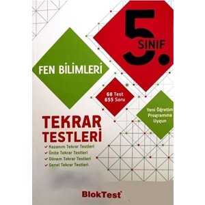 TUDEM | 5. SINIF BLOKTEST FEN BİLİMLERİ TEKRAR TESTLERİ - 2021