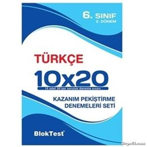 TUDEM | 6. SINIF BLOKTEST TÜRKÇE 10x20 KAZANIM DENEMELERİ 2. DÖNEM - 2021