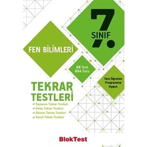 BLOKTEST | 7. SINIF FEN BİLİMLERİ TEKRAR TESTLERİ - 2020