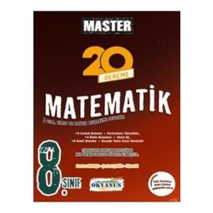 OKYANUS | 8. SINIF MASTER 20 MATEMATİK DENEMESİ - 2022