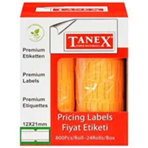 TANEX | FİYAT ETİKET FOSFORLU TURUNCU