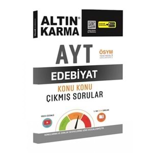 ALTINKARMA | AYT EDEBİYAT KONU KONU ÇIKMIŞ SORULAR - 2022