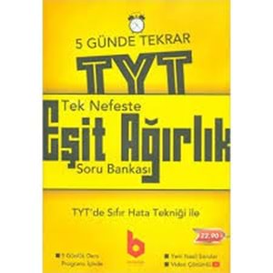 BASAMAK | Tek Nefeste TYT Tekrar EŞİT AĞIRLIK SORU BANKASI - 2022