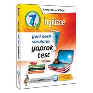 ÇANTA | 7.SINIF YAPRAK TEST İNGİLİZCE - 2022