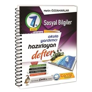 ÇANTA | 7.SINIF DEFTER HAZIRLAYAN SOSYAL BİLGİLER - 2022