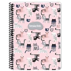 KESKİNCOLOR | ANİMALS FRİENDS DEFTER 16x22,5 80 YP. SPR KARTON KAPAK KAR.