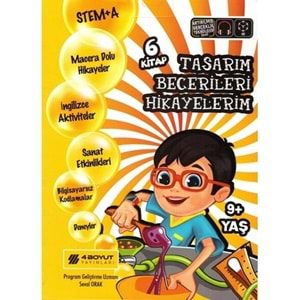 4BOYUT | STEM+A İÇEREN TASARIM BECERİ HİKAYELERİM - 6 KİTAP