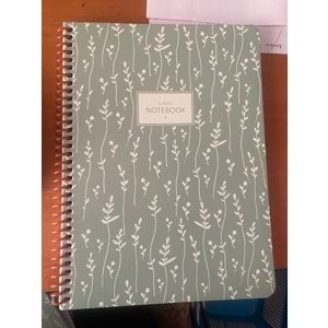 KESKİNCOLOR | 16,50*22,5 80YP. ÇİZGİLİ KARTON KP. SPR. PASTEL FLORA DEFTER - 384940-99