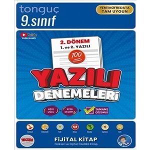 TONGUÇ | 9. SINIF YAZILI DENEMELERİ 2.DÖNEM 1. VE 2. YAZILI - 2025
