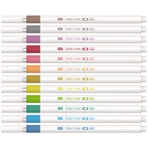 KRAF | COLOR LİNER 12Lİ 0.5 MM FİNELİNER KALEM - 444