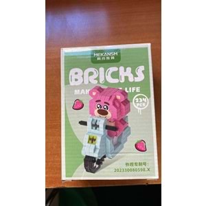 KİWİ | MEKANS MOTORLU PEMBE AYICIK 234 PRÇ. LEGO
