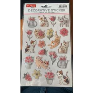 TANEX | TNX-25353 PUFFY SEVİMLİ KEDİ SERİSİ