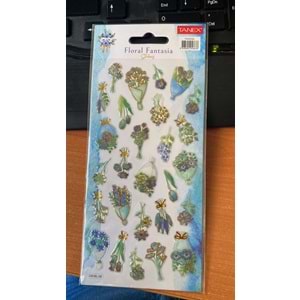 TANEX | TNX-5126 PUFF FLORAL FANTASİA STİCKER -7 SERİSİ