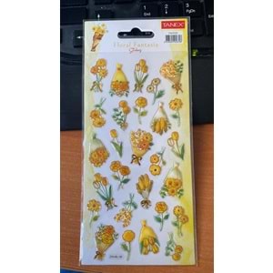 TANEX | TNX-5129 PUFF FLORAL FANTASİA STİCKER -10 SERİSİ