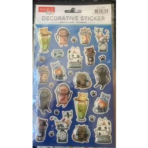 TANEX | TNX-27180 PUFFY ŞAPŞİK KEDİLER SERİSİ