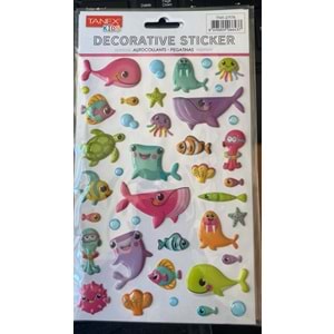 TANEX | TNX-27176 PUFFY RENKLİ BALIKLAR SERİSİ