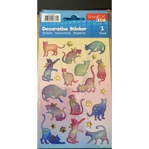 TANEX | TNX-27248 PUFFY ASTRALOG KEDİLER SERİSİ