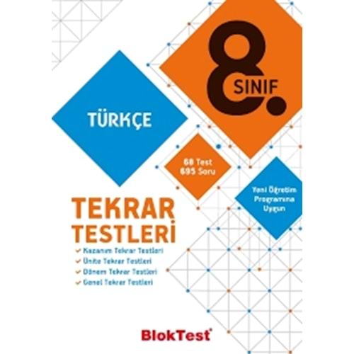 BLOKTEST | 8. SINIF(LGS) TÜRKÇE TEKRAR TESTLERİ - 2020