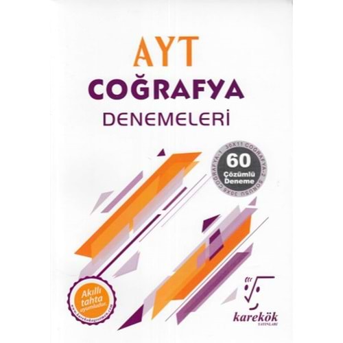 KAREKÖK | AYT COĞRAFYA DENEMELERİ KİTABI - 2022