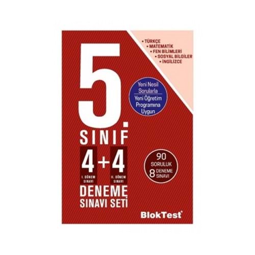 TUDEM | 5. SINIF BLOKTEST DENEME SINAVI SETİ (4+4) - 2021