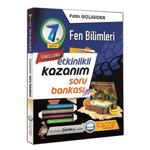 ÇANTA | 7.SINIF KAZANIM FEN BİLİMLERİ SORU BANKASI - 2024